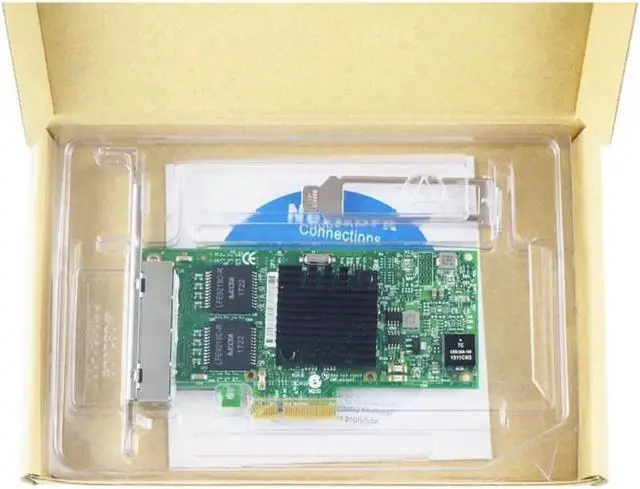 Alt view image 3 of 3 - Ethernet Server Adapter I350-T4V2 - PCI Express 2.1 x4-4 Port(s) - 4 x Network (RJ-45)