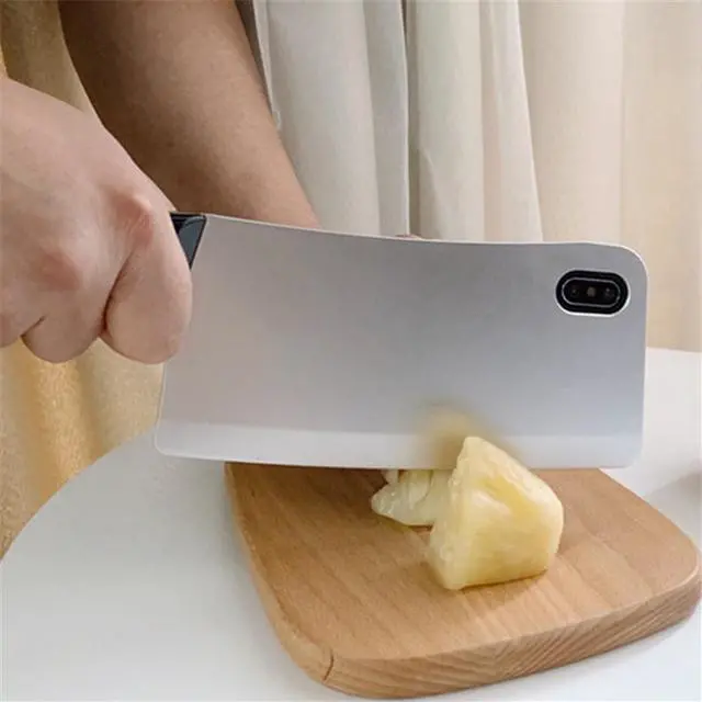 Alt view image 3 of 7 - Funny Kitchen Knife Machete Soft Phone Case for iPhone 14 13 12 11 Pro Max XS XR 8 7 Plus