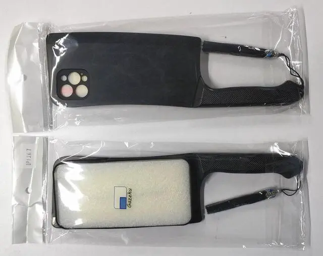 Alt view image 7 of 7 - Funny Kitchen Knife Machete Soft Phone Case for iPhone 14 13 12 11 Pro Max XS XR 8 7 Plus