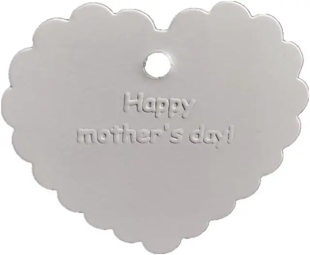 Main image of GazeKu 20 PCS Emboss Happy Mother's Day Craft Cards for Greeting Cards White