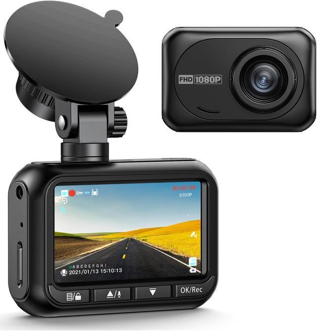 TOGUARD DC18 Front Dash Cam 1080P FHD 2.45 Car Camera 170° Wide Angle with  Super Night Vision, WDR, G-Sensor, Loop Recording 