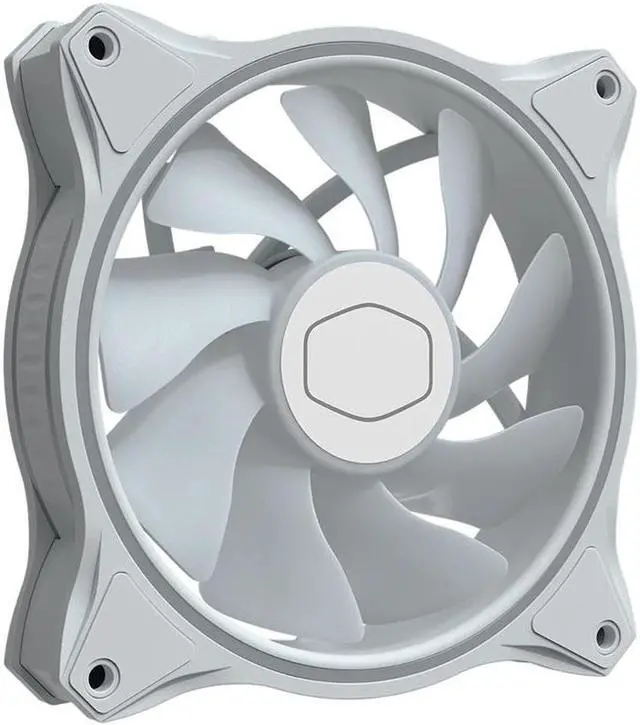 Alt view image 6 of 6 - Cooler Master MasterFan MF140 HALO white version 140mm ARGB 5V 3Pin PWM addressable mute chassis fan 14cm support CPU water cooling fan