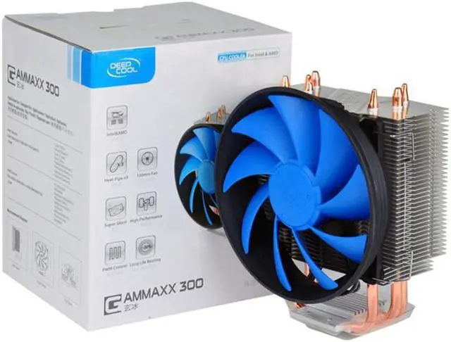Alt view image 14 of 14 - DEEPCOOL GAMMAXX 300-CPU Cooler 3 Direct Contact Heat Pipes 120mm PWM Silent Fan (AM4 Compatible)