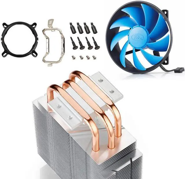 Alt view image 10 of 14 - DEEPCOOL GAMMAXX 300-CPU Cooler 3 Direct Contact Heat Pipes 120mm PWM Silent Fan (AM4 Compatible)