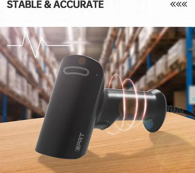 Alt view image 4 of 6 - Barcode Scanner, iDPRT USB Wired Barcode Scanner, 1D 2D QR Code Handheld Scanner, Plug and Play Bar Code Reader for Library, Warehouse, Supermarket, UPC EAN GTIN Barcodes Reader for Windows, Black