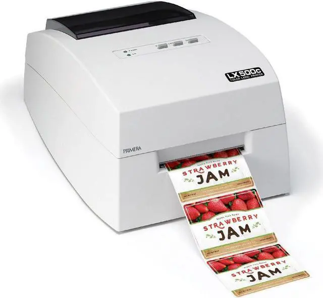 Alt view image 3 of 4 - DuraFast LX500/TM-C3500 1" Circle Die Cut Matte Paper Label 1000/Roll, LX500 Labels, TM-C3500 Labels, CW-C4000 Inkjet Labels with Permanent Adhesive