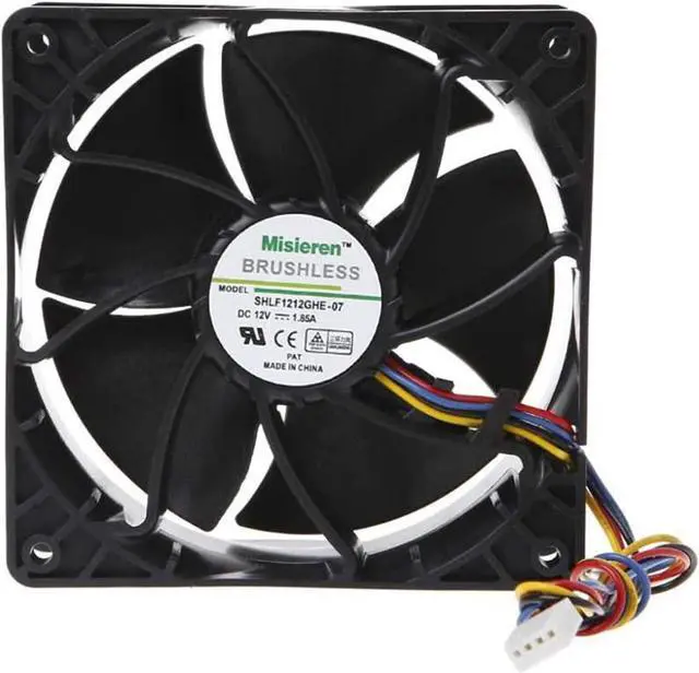 Main image of 6500 RPM Fan for AntMiner DR3 L3+ S9 S9i S9J S9 SE S11 T15 S15 Z11 S17+ S17 Pro S17e DR5 D7 Z9 AsicMiner Misieren BRUSHLESS SHLF1212GHE-07, V12E12BS1B5-07