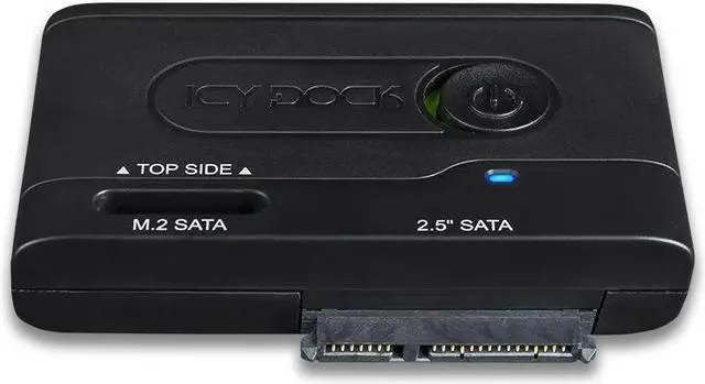Alt view image 3 of 8 - Icy Dock MB031U-1SMB | 2.5" & M.2 SATA Hard Drive/SSD to USB 3.2 Gen 1 Adapter | EZ-Adapter