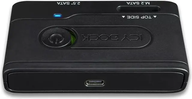 Alt view image 4 of 8 - Icy Dock MB031U-1SMB | 2.5" & M.2 SATA Hard Drive/SSD to USB 3.2 Gen 1 Adapter | EZ-Adapter