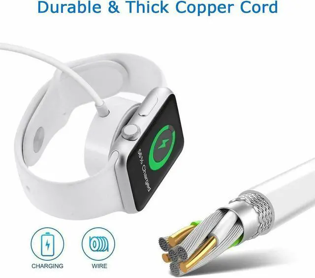 Alt view image 5 of 6 - Magnetic USB Charging Cable Charger For Apple Watch iWatch Series 1/2/3/4/5/6/SE - Ships from USA Series SE