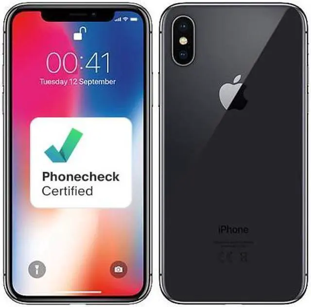 Refurbished: Apple iPhone X Space Gray 256 GB Storage with Dual