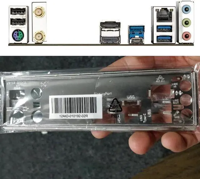Main image of Original New For Gigabyte B560M DS3H AC I/O Shield Back Plate BackPlate Blende Bracket