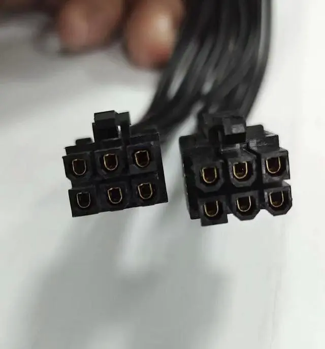 Alt view image 3 of 3 - Original For Asus server installation RTX4090 Graphic Card Power Supply Cable GPU Cable Double 6pin to 12pin