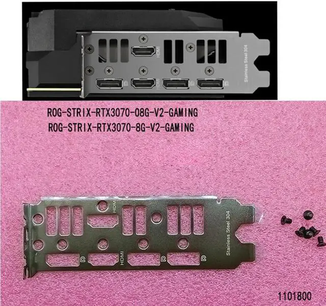 Main image of Original New For Asus ROG-STRIX-RTX3070-8G, RTX3070, RTX3060Ti Series I/O Shield Back Plate BackPlates Blende Bracket