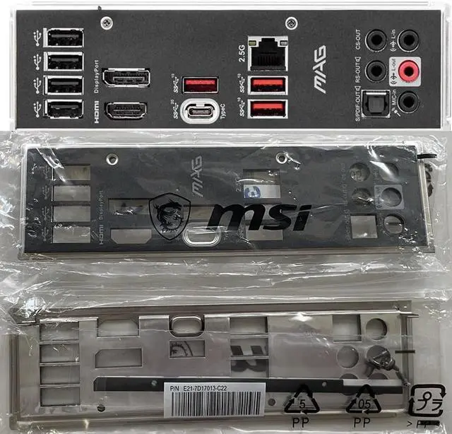 Main image of Original New For MSI MAG B660M MORTAR WIFI DDR4 /DDR5, MAG B660M MORTAR DDR4 /DDR5 I/O Shield Back Plate BackPlate Blende Bracket