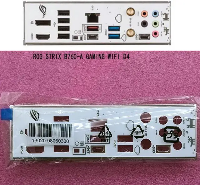 Main image of Original New For Asus ROG STRIX B760-A GAMING WIFI D4 I/O Shield Back Plate Blende Bracket