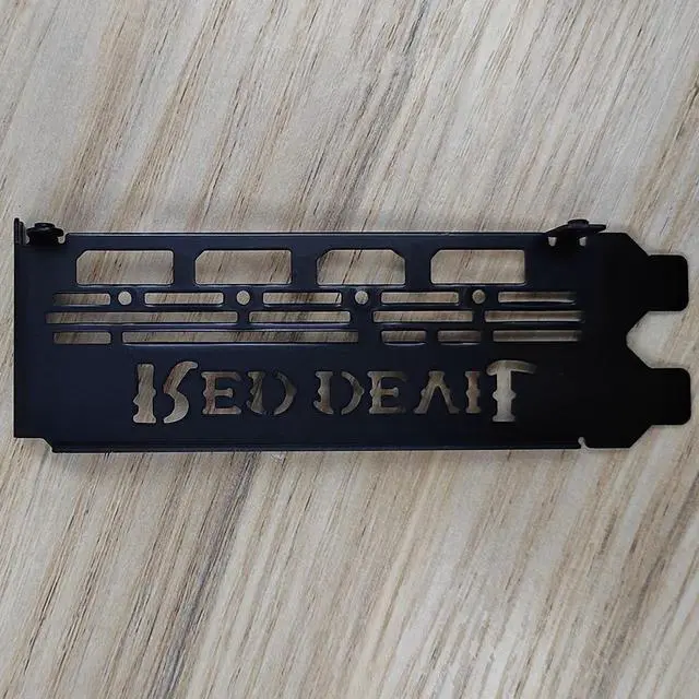 Alt view image 2 of 3 - Original New For PowerColor AMD RX 5700XT Series I/O Shield Back Plate BackPlate Blende Bracket