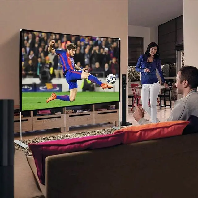 Alt view image 6 of 6 - Abdtech Portable Outdoor Movie Screen, 120 inch 3D Projector Screen Frame Foldable Movie Screen for Projectors Enjoy Outdoor Film Movie Night with Carrying Bag for Indoor Outdoor Home Theater Camping