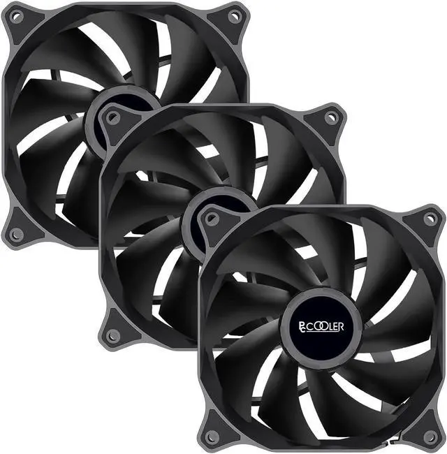 Main image of PCCOOLER PC Fans, DN120 120mm Case Fan 3 Pack Dark Night Series, High Performance Cooling PC Fan - Efficient Hydraulic Bearing - Low Vibration, Computer Fans 120mm Fan for CPU Cooler (DN120 3IN1)