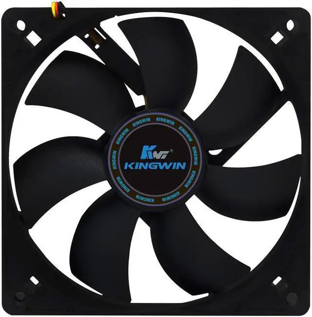 Alt view image 2 of 5 - Kingwin 120mm Silent Fan for Computer Cases, Mining Rig, CPU Coolers, Computer Cooling Fan, Long Life Bearing, and Provide Excellent Ventilation Black CF-012LB