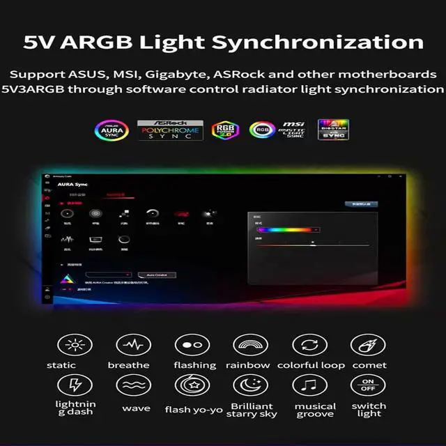 Alt view image 4 of 6 - ShakingTank ARGB and PWM HUB 9 PortsFor A-RGB &PWM Case Fan Hub with Controller and SATA Power Input, Magnetic backplane Splitter 5V/3PIN ARGB Case Fan Hub Adapter PWM ARGB Fan
