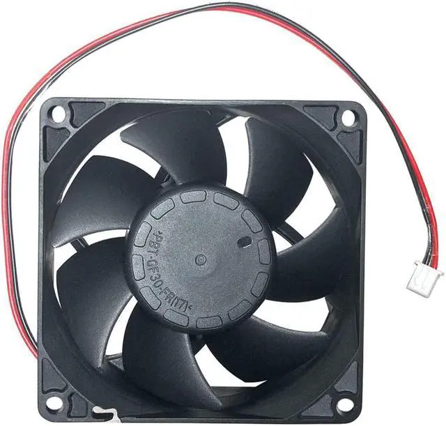 Alt view image 3 of 7 - 2-Pack 80mm x 25mm DC 12V Brushless Cooling Fan, Dual Ball Bearing