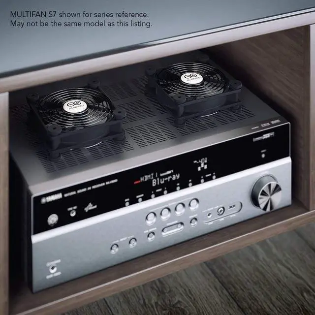 Alt view image 7 of 7 - AC Infinity MULTIFAN S3, Quiet 120mm USB Fan, UL-Certified for Receiver DVR Playstation Xbox Computer Cabinet Cooling