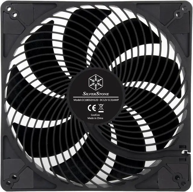Alt view image 3 of 7 - Silverstone Air Penetrator 184i PRO High Performance 180mm air Channeling Fan with Shark Force Technology, SST-AP184i-PRO