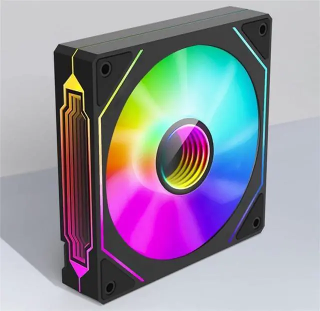 Alt view image 3 of 5 - TJ Prism 120mm GEN4 Pro ARGB Reverse case Fan,Infinity Mirror RGB Light Effect 5V 3PIN Motherboard Light Sync 1000~1800RPM PWM PC Fan Suitable for Computer Cases and Liquid radiators