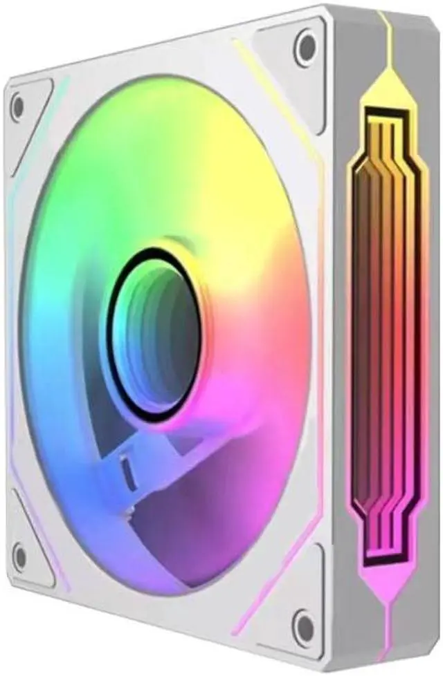 Alt view image 2 of 2 - TJ Prism 120mm GEN4 Pro ARGB Reverse case Fan White Edition,Infinity Mirror RGB Light Effect 5V 3PIN Motherboard Light Sync 1000~1800RPM PWM PC Fan Suitable for Computer Cases and Liquid radiators