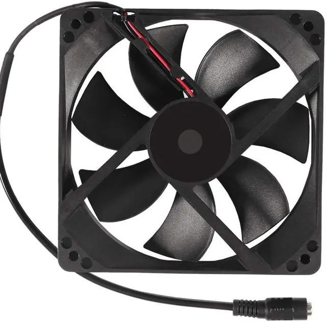 Alt view image 5 of 7 - 120mm x 25mm 110V 220V AC Powered Cooling Fan with Speed Controller 3V to 12V, 1225 AC 115V 120V 220V 240V for Cooling Ventilation Exhaust Projects, Receiver DVR Playstation Xbox Component Cooling