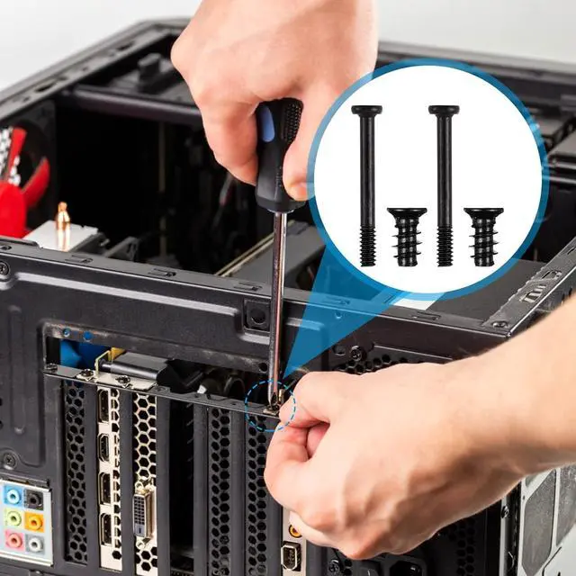 Alt view image 5 of 7 - 60pcs Laptops Computer Screw Kit Short Screws Cpu and Motherboard Case Fan Mount Screws Self- Tapping Screws Small Screws Assortment Kit Case Fan Screw Kit Ssd Socket