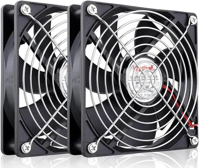 Main image of Wathai 120mm x 25mm 12V Computer Case Cooling Fan 12 Volt 2Pin High High Performance DC Fan 2 Pack