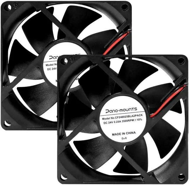 Main image of 80mm 24V DC Cooling Fan CF8025 High Speed 24V 80mm 25mm 2Pin PC Exhaust Muffin Fan Low Noise 3500RPM 2-Pack