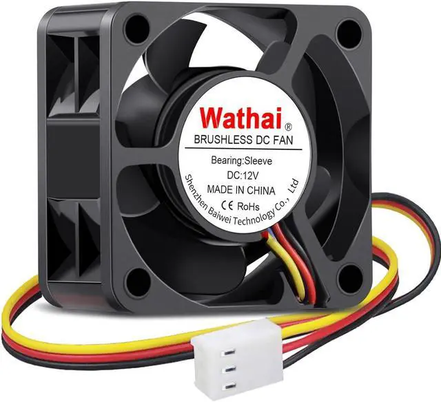 Alt view image 5 of 6 - Wathai 40mm x 20mm 3pin Computer Case Fan 12V High Speed Replacement for DIY CPU Cooler, Routers, Switches, NAS,DVRs Cooling 2 Pack