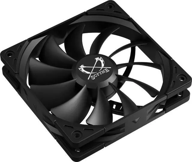 Alt view image 2 of 7 - Scythe Kaze Flex II 120 PWN, 120mm x 25mm Air Flow Optimized Quiet Operating Computer Case Fan, Fluid Dynamic Bearing, 4-Pin Connector, Single Pack (Standard Edition - 1500 RPM)