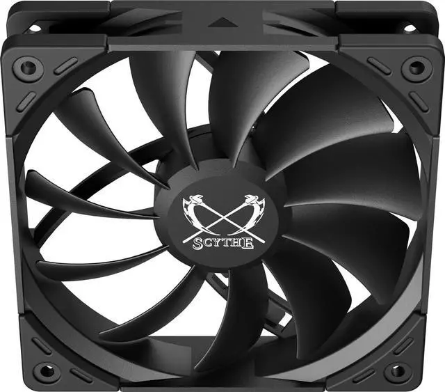 Alt view image 4 of 7 - Scythe Kaze Flex II 120 PWN, 120mm x 25mm Air Flow Optimized Quiet Operating Computer Case Fan, Fluid Dynamic Bearing, 4-Pin Connector, Single Pack (Standard Edition - 1500 RPM)