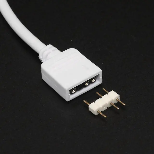 Alt view image 4 of 7 - 2-Pack 1-to-1 ARGB Extension Cable, White 5V 3-Pin Female to Female ARGB Addressable RGB Adapter Cable, ARGB LED Sync Cable for Extend PC Computer ARGB Fans Or ARGB LED Lights, 11.8 Inches