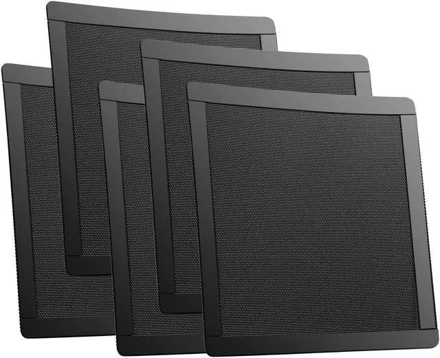 Main image of 140mm 5.5inch Fan Dust Filter Mesh Magnetic Frame PVC Computer PC Case Fan Dust Proof Filter Cover Grills Black 5-Pack