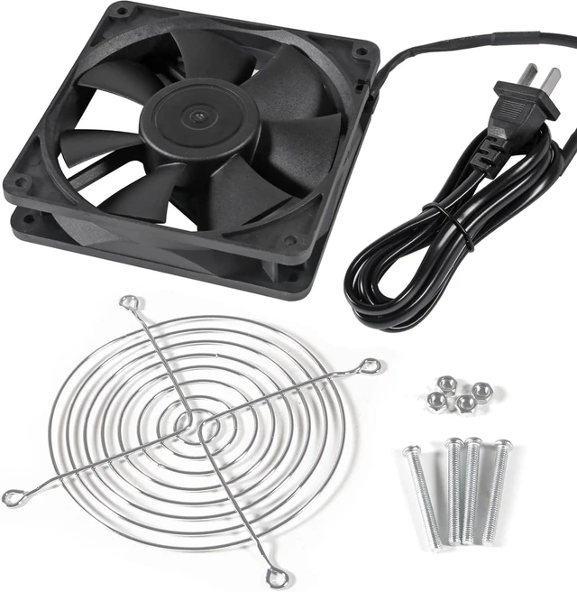 Alt view image 5 of 6 - 1PCS EC 120mm x 38mm Dual Ball Bearings 120mm x 120mm x 38mm DIY Cooling Ventilation Exhaust Fan 110V 115V 120V 220V 240V AC Axial Case Muffin Fan