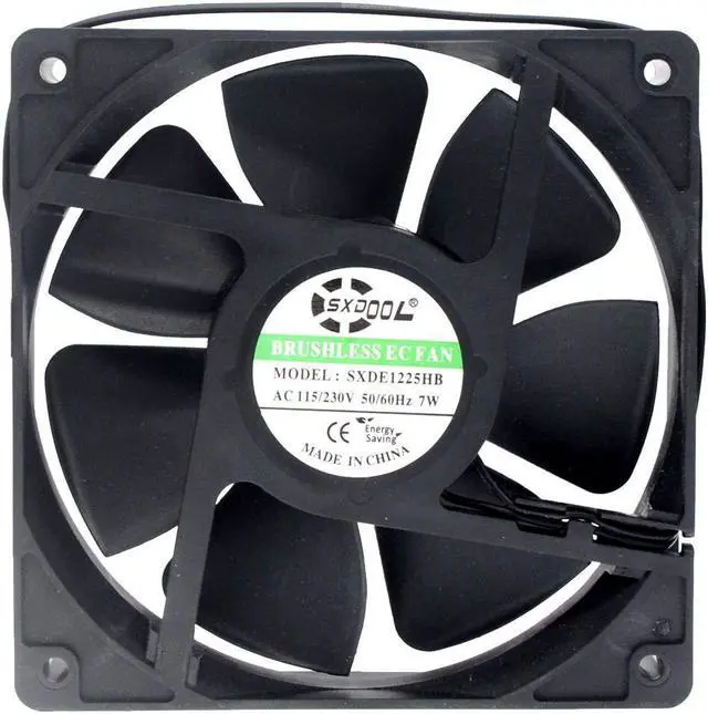 Alt view image 4 of 7 - EC AC Cooling Fan 120X120X25mm 120mm AC 110V 115V 120V 220V 240V for Chassis case cabinets