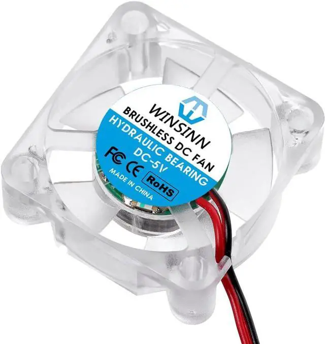 Alt view image 4 of 6 - WINSINN 30mm RGB Fan 5V, LED Colorful 3D Printer Micro 5 Volt Fans 3010 Hydraulic Bearing, Brushless Cooling 30mmx10mm 2PIN (Pack of 4Pcs)
