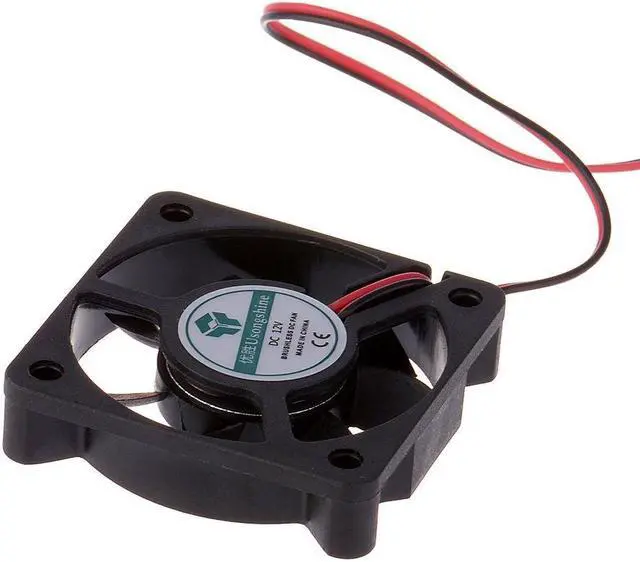 Alt view image 4 of 7 - 2PCS 5010 Silent Brushless Cooling Fan 2 pin Brushless 5CM Fans DC 12V 0.1A 50mm X 50mm X 10mm for Cool 3D Printers Parts PC Case CPU Cooler Sleeve Bearing 7 Blades