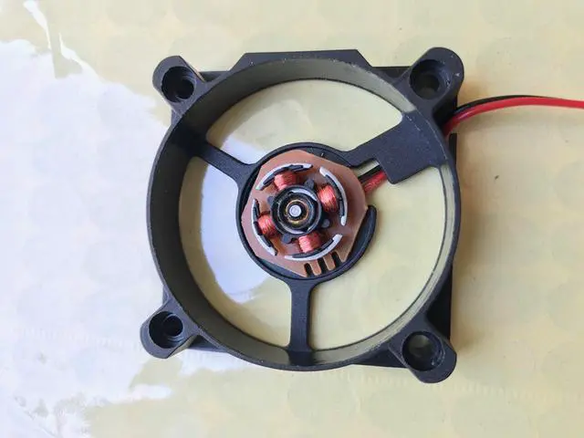Alt view image 5 of 7 - 2PCS 5010 Silent Brushless Cooling Fan 2 pin Brushless 5CM Fans DC 12V 0.1A 50mm X 50mm X 10mm for Cool 3D Printers Parts PC Case CPU Cooler Sleeve Bearing 7 Blades