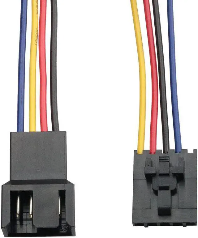 Alt view image 3 of 4 - Fan Adapter Cable 4PCS 17.5cm/6.89inch 5 Pin to 4 Pin Fan Connector Converter Jack CPU Cooling Fan Extension Cable Wire