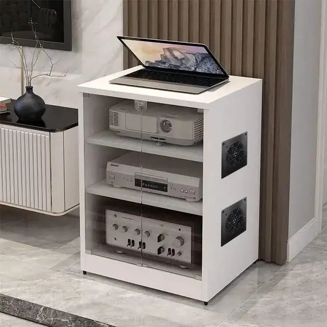 Alt view image 2 of 7 - USB Cabinet 80MM Fan Quiet Cooling Fan System 4" with Speed Control, for Home Theater AV Cabinets