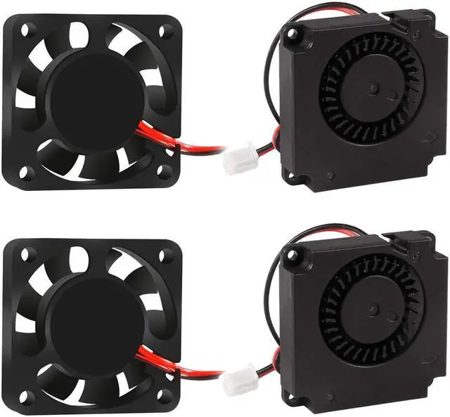 Main image of 4PCS 3D Printer Brushless Cooling Fan 40x40x10mm DC24V Oil Bearing Blower Fan Turbo fan with 2 Pin Terminal for Hotend Extruder Heatsinks Makerbot MK7 MK8 CPU Chip Arduino Creality Ender 3 Ender 3 Pro