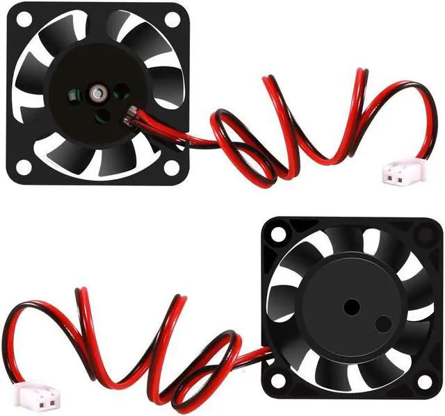 Alt view image 3 of 6 - 4PCS 3D Printer Brushless Cooling Fan 40x40x10mm DC24V Oil Bearing Blower Fan Turbo fan with 2 Pin Terminal for Hotend Extruder Heatsinks Makerbot MK7 MK8 CPU Chip Arduino Creality Ender 3 Ender 3 Pro