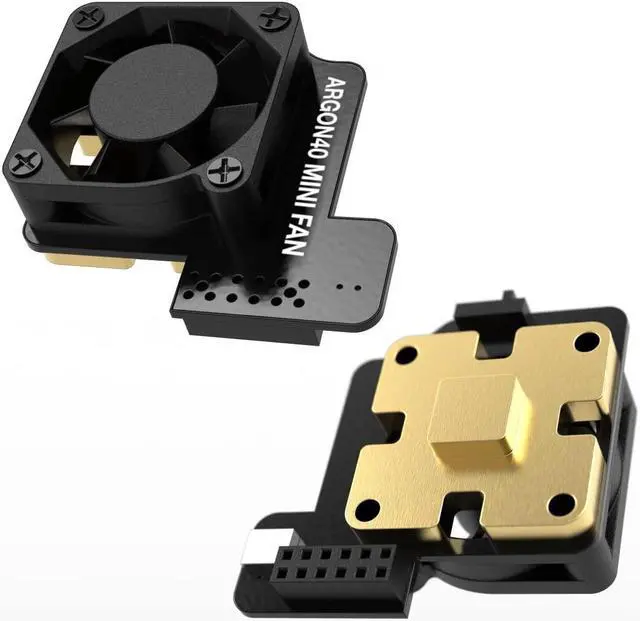 Main image of Argon Mini Fan HAT with Built-in Heatsink | ON-Off Switch for The Heatsink Fan | Fully Controllable PWM HAT | 2 Pieces of Fan per Pack