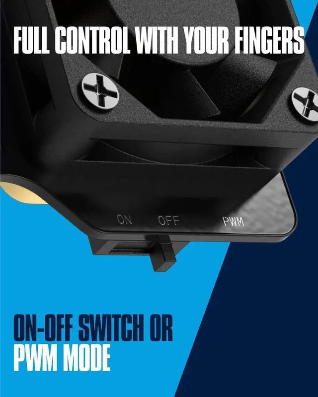 Alt view image 3 of 7 - Argon Mini Fan HAT with Built-in Heatsink | ON-Off Switch for The Heatsink Fan | Fully Controllable PWM HAT | 2 Pieces of Fan per Pack